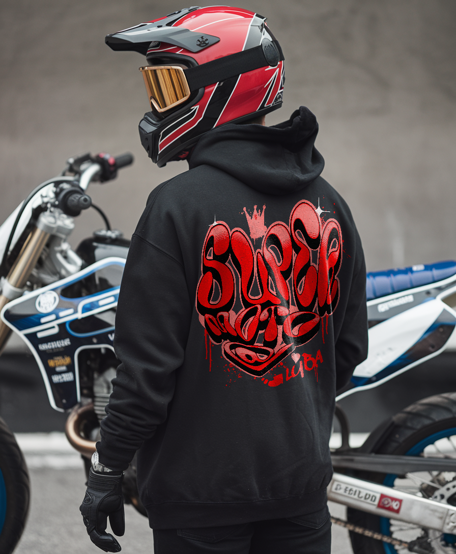 RED 'Supermoto' @Luba - Premium Oversized Hoodie