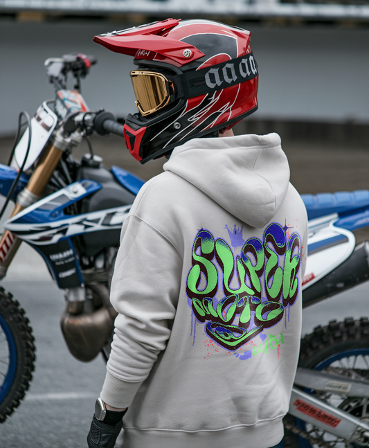 GREEN-BLUE 'Supermoto' @Luba - Premium Oversized Hoodie