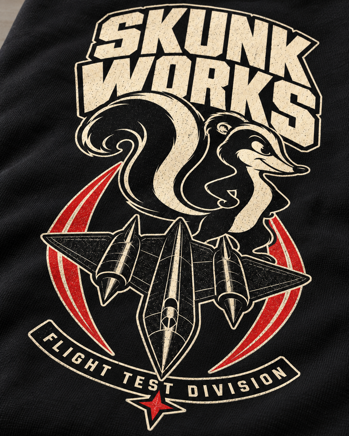 Skunk Works Premium Hoodie | SR-71 Blackbird Black Projects