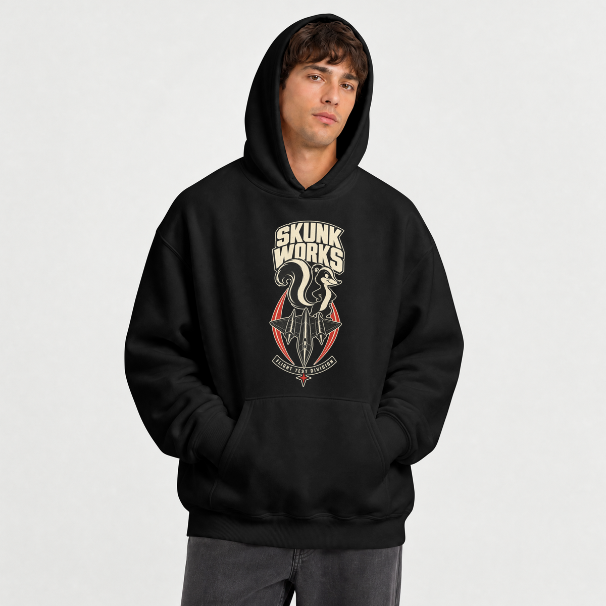 Skunk Works Premium Hoodie | SR-71 Blackbird Black Projects