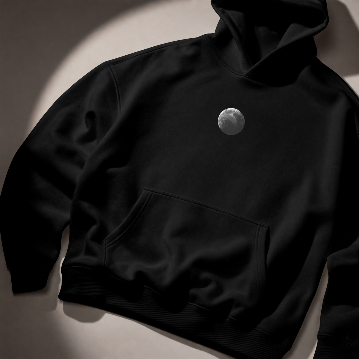 Premium Hoodie "Astronomy" – Mond-Print Unisex Hoodie