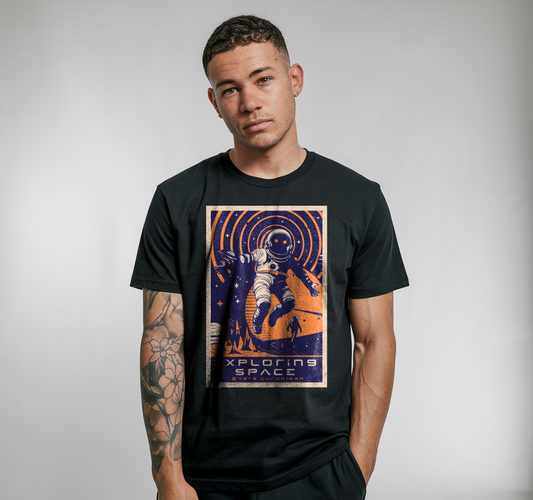 'Exploring Space' by Mars Chroniken - Premium T-Shirt (Unisex)